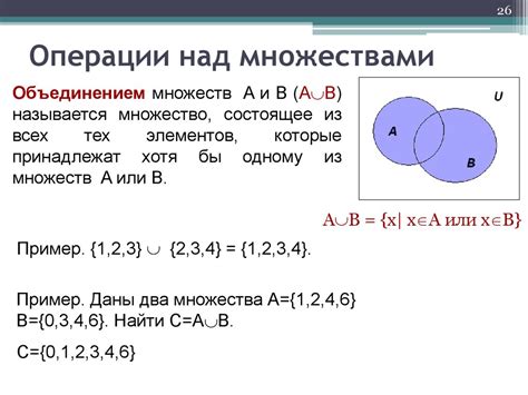 Примеры использования пустого множества пересечения