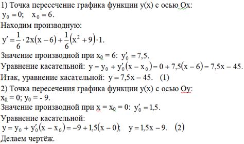 Примеры применения прохода по касательной