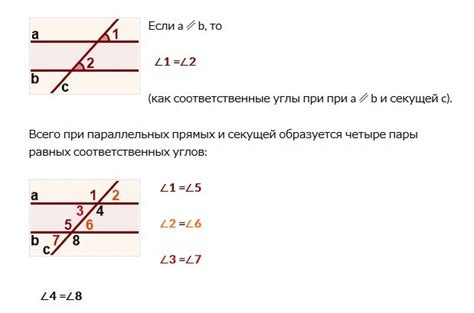 Примеры соответственных углов в жизни