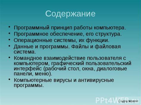 Принцип работы и взаимодействие с компьютером