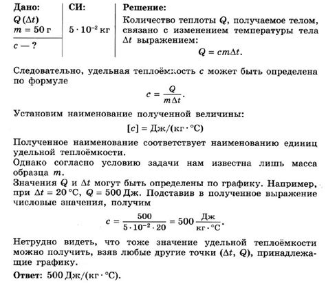 Принцип работы удельной теплоемкости алюминия