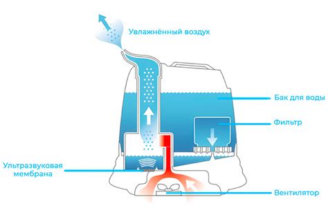Принцип работы ультразвукового воздухоувлажнителя