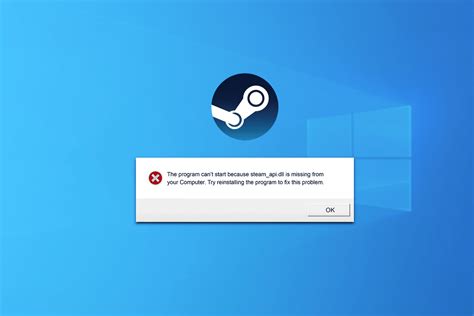 Причины ошибки steam api dll