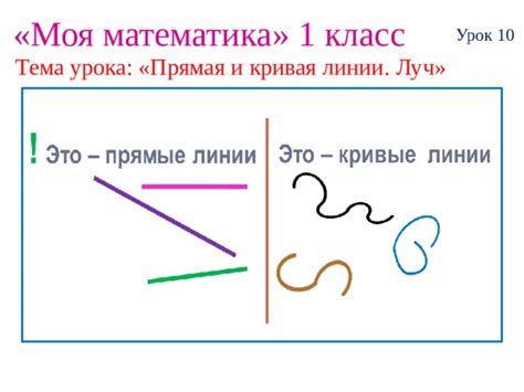 Произвольная прямая линия в математике