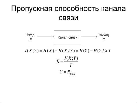 Пропускная способность канала