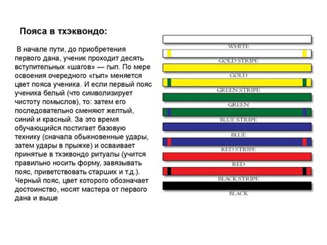 Прохождение тестов на тхэквондо пояса