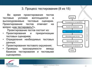 Процесс обмена тестовыми образцами