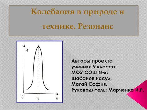 Проявления механических колебаний в природе и технике