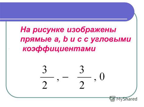 Прямые с одинаковыми угловыми коэффициентами