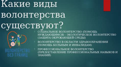 Развитие навыков и ценностей через волонтерство