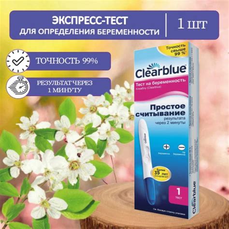 Раздел 1: Описание теста Clearblue с книжкой