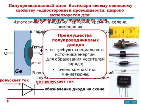 Раздел 5: Преимущества односторонней проводимости