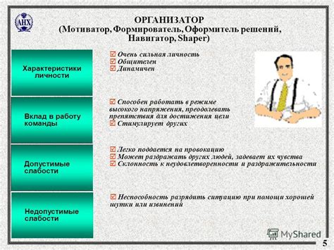 Раздел 5: Характеристики человека с развитым ключевым навыком