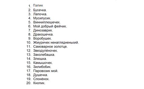 Раздел 6: Анализ активного использования милых прозвищ в отношениях