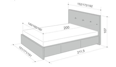 Размеры полуторки кровати