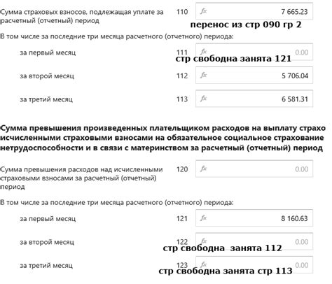 Расчетный период для ФСС