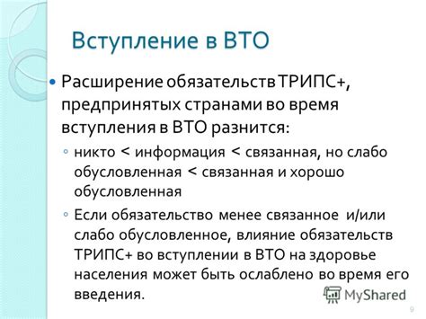 Расширение обязательств