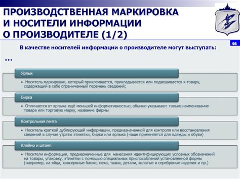 Расшифровка информации о производителе