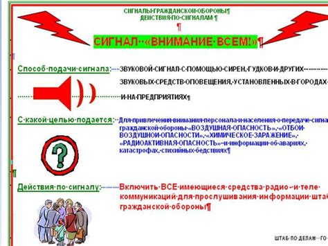 Реагирование на сигнал гражданской обороны