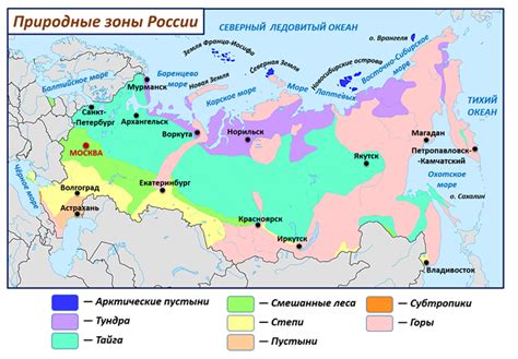 Региональные особенности Фиолетовой зоны