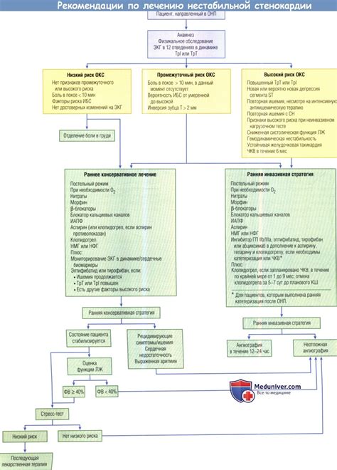 Рекомендации для предотвращения нестабильной стенокардии