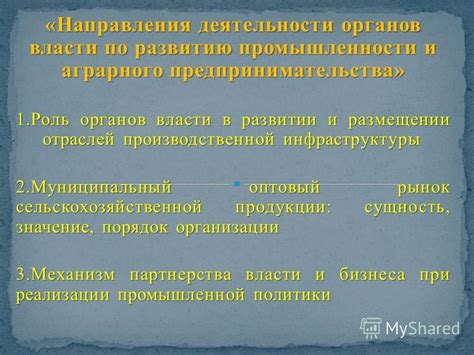 Роль Органов власти в ограничении полномочий