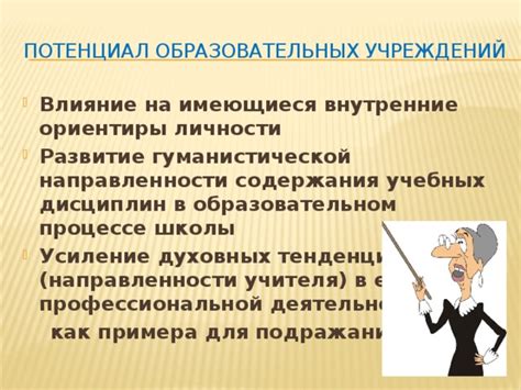 Роль направленности содержания