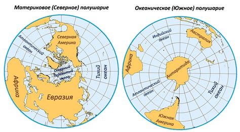 Северное полушарие земли: список стран и их состав