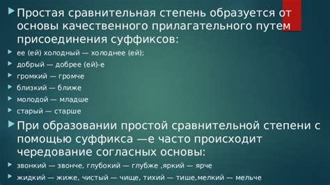 Семантические изменения при образовании производных прилагательных