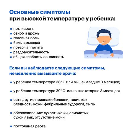 Симптомы при высокой температуре