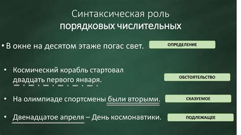 Синтаксическая роль числительных и их влияние на предложение