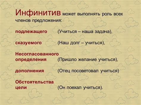 Синтаксические свойства словес