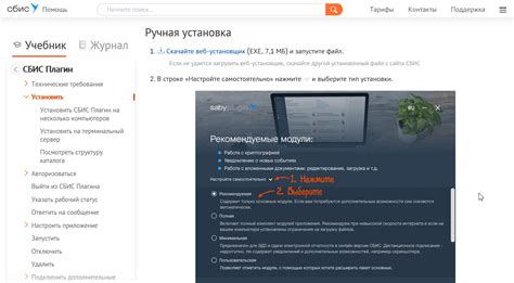 Советы и рекомендации по использованию СБИС-плагина