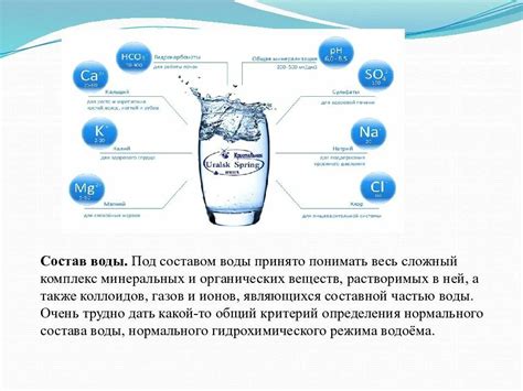 Состав соленой воды