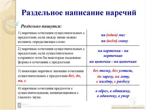 Сочетаемость местоименных наречий с другими частями речи