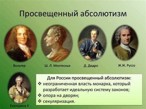 Сравнение просвещенного абсолютизма с другими формами государственного устройства