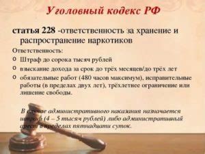 Статья 228 УК РФ: секреты государства