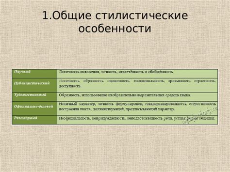 Стилистические особенности рассуждения