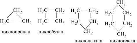 Структура нециклических углеводородов