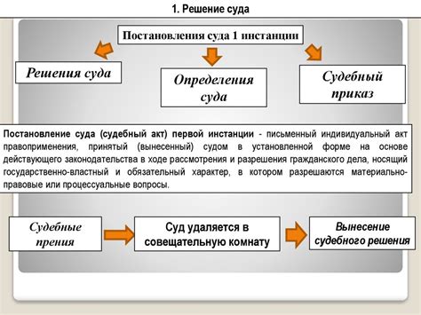 Судебные постановления первой инстанции