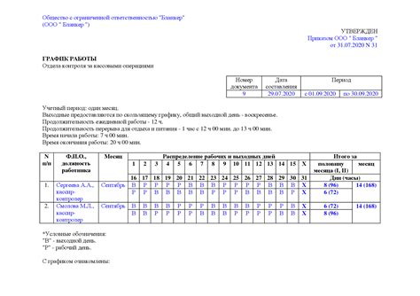 Суммированный учет рабочего времени