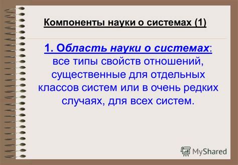 Существенные компоненты классов