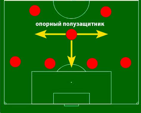 Тактическая роль опорного полузащитника на поле