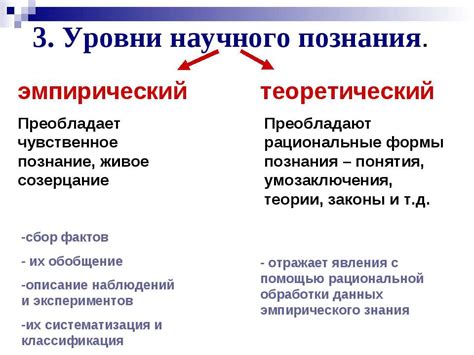 Теоретический уровень научного познания: определение и сущность