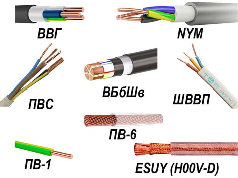 Типы силовых кабелей
