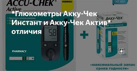 Точность измерений глюкометров Акку-Чек Актив и Акку-Чек Перформа