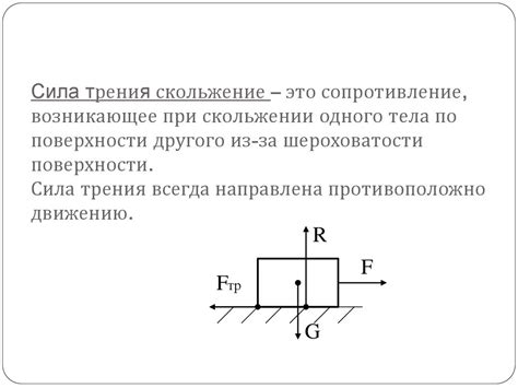 Трение: сопротивление движению тела по поверхности