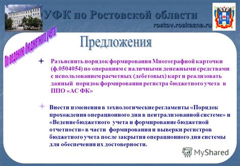 УФК по Ростовской области: история и структура