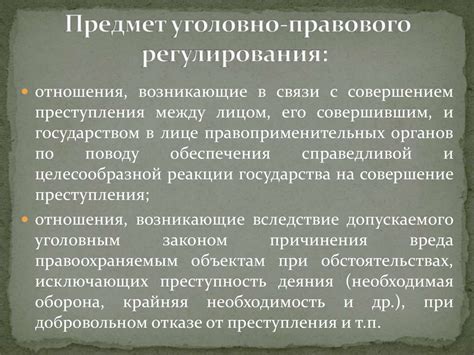 Уголовное право как основное направление юриспруденции общего профиля