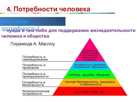 Удовлетворение личных потребностей